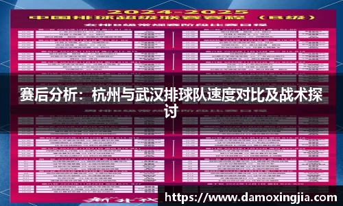 赛后分析：杭州与武汉排球队速度对比及战术探讨